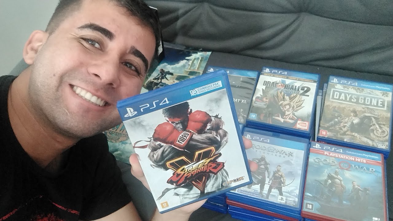 MINHA COLEÇÃO DE JOGOS DE PS4 #playstation #ps4 #anos90 #oldgames 