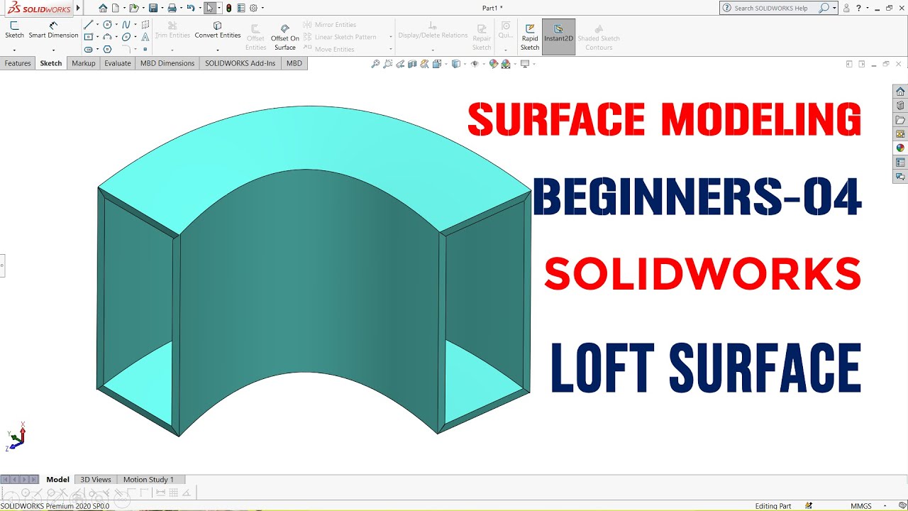 Solidworks Surface Modeling for Beginners-04 