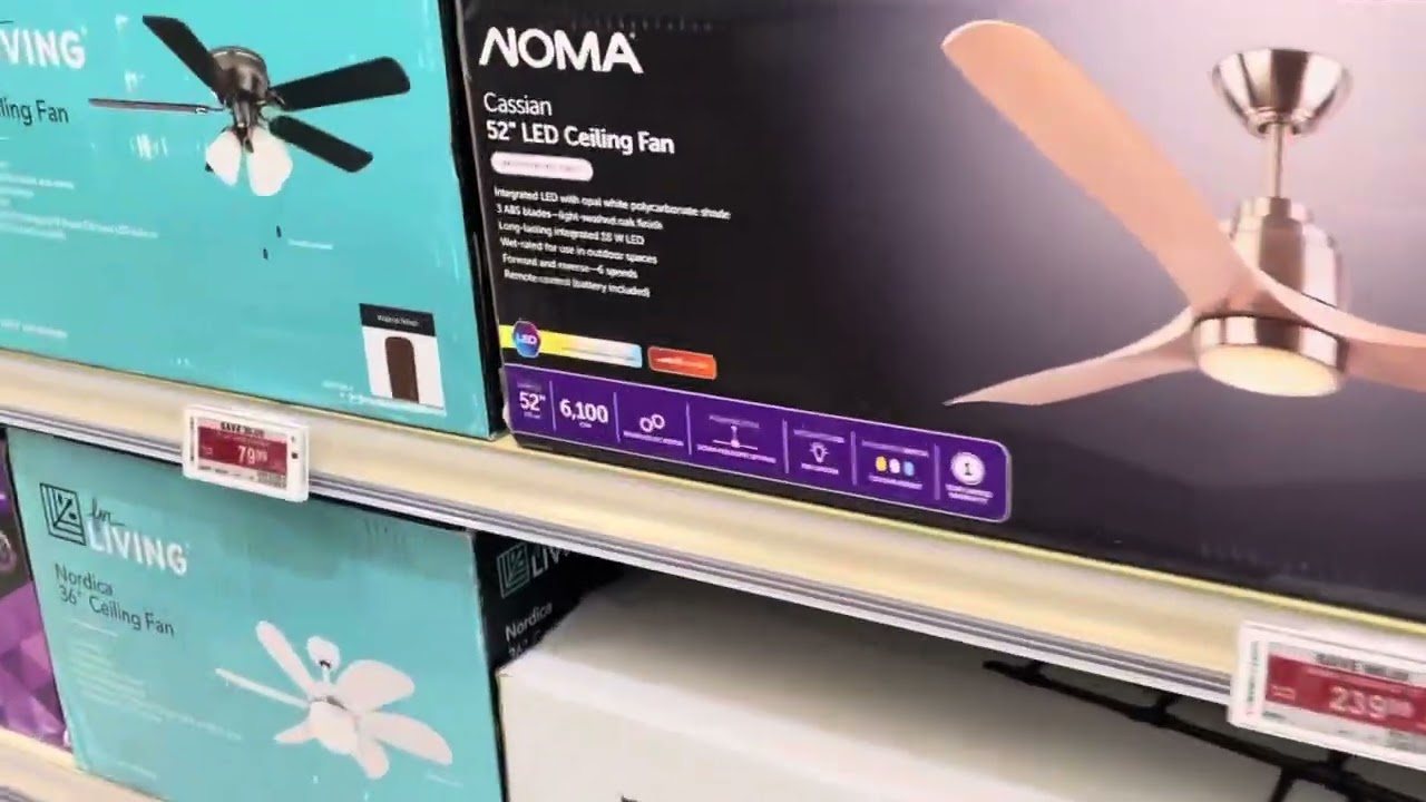 Ceiling fans at Canadian Tire