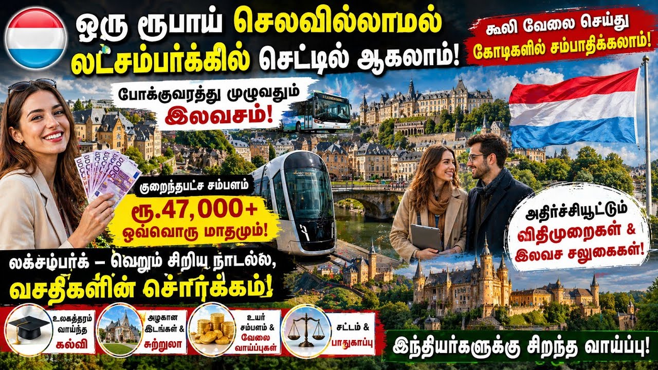 ரூபாய் செலவில்லா வாழ்க்கை! லக்சம்பர்க் நாட்டின் அதிர்ச்சியூட்டும் உண்மைகள் | Luxembourg Secrets!