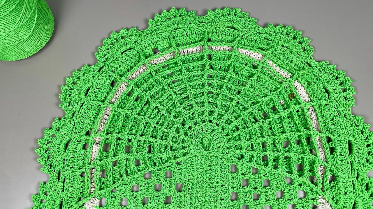 Redinha econômica para tampa de vaso em crochê - passo a passo