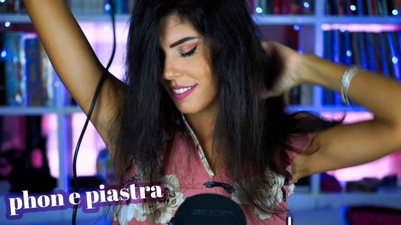 ASMR 💆🏻‍♀️ MI PHONO e PIASTRO i CAPELLI (Whispering)