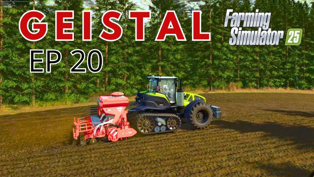Drilling alfalfa with the Claas Axion 930 Terra Trac - FS25 - EP 20 - Geistal
