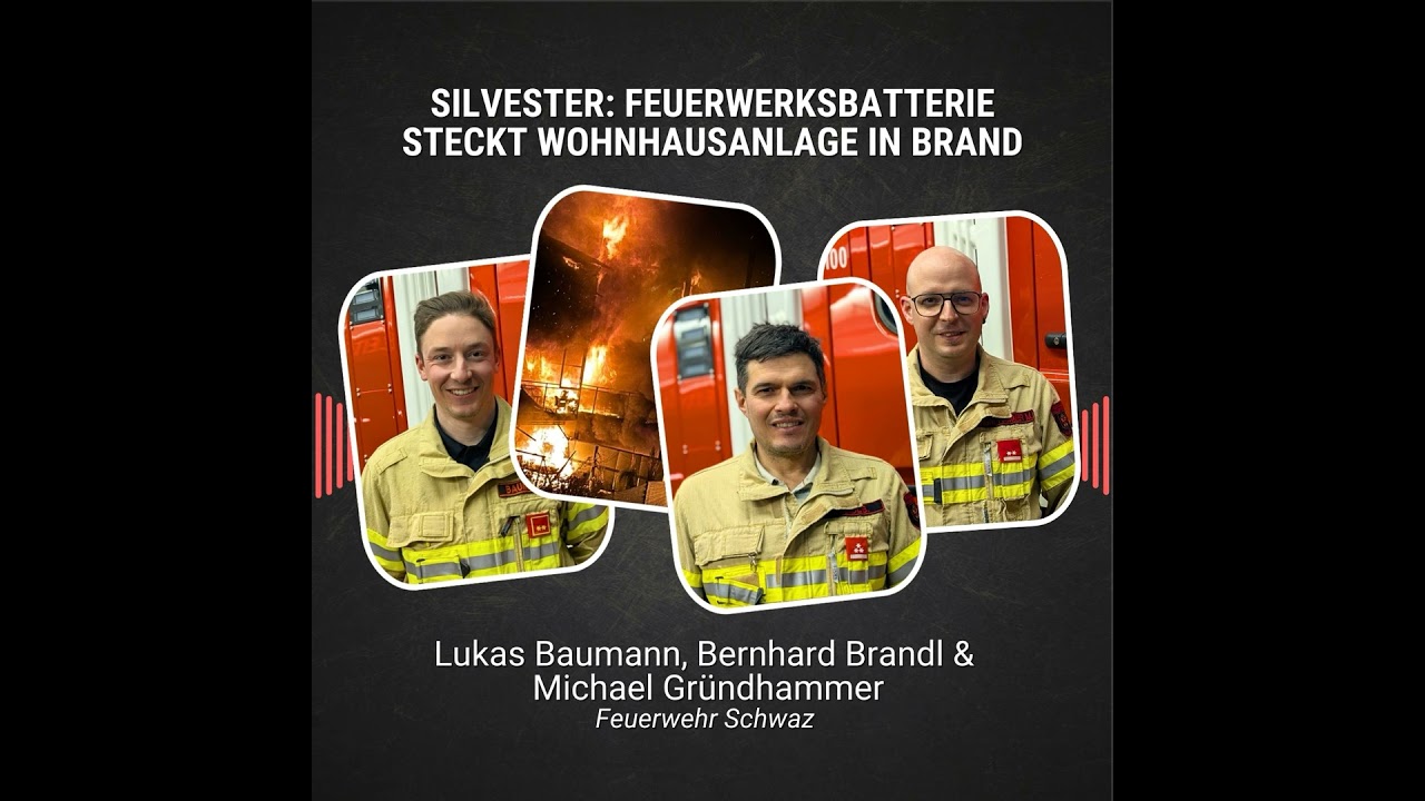#106: Silvester: Feuerwerksbatterie steckt Wohnhausanlage in Brand