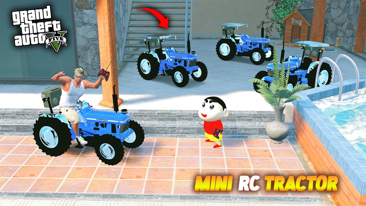 GTA 5 : Franklin & shinchan Buy Mini RC Tractor