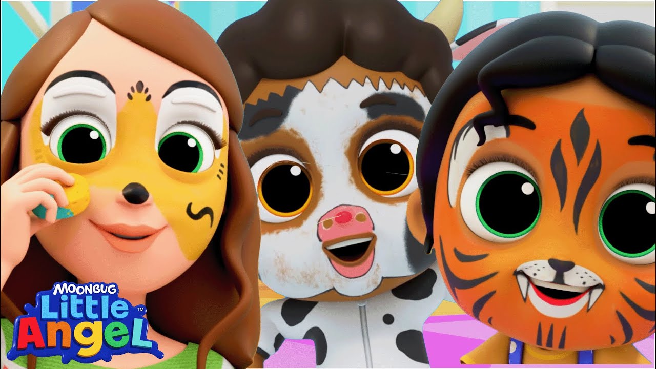 Animal Dance Song | Songs for Kids! | Little Angel | Moonbug Kids - Girl Power! 🌸🌺🌸