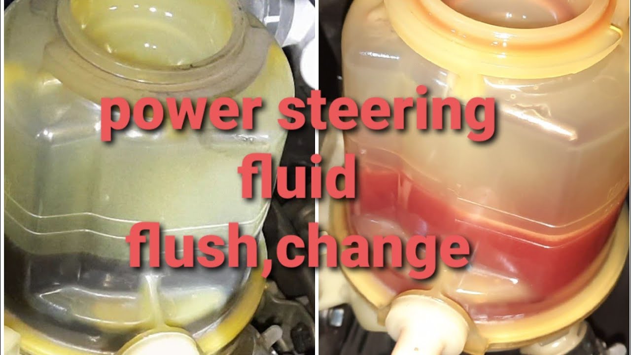 Power steering fluid flushing,fluid change