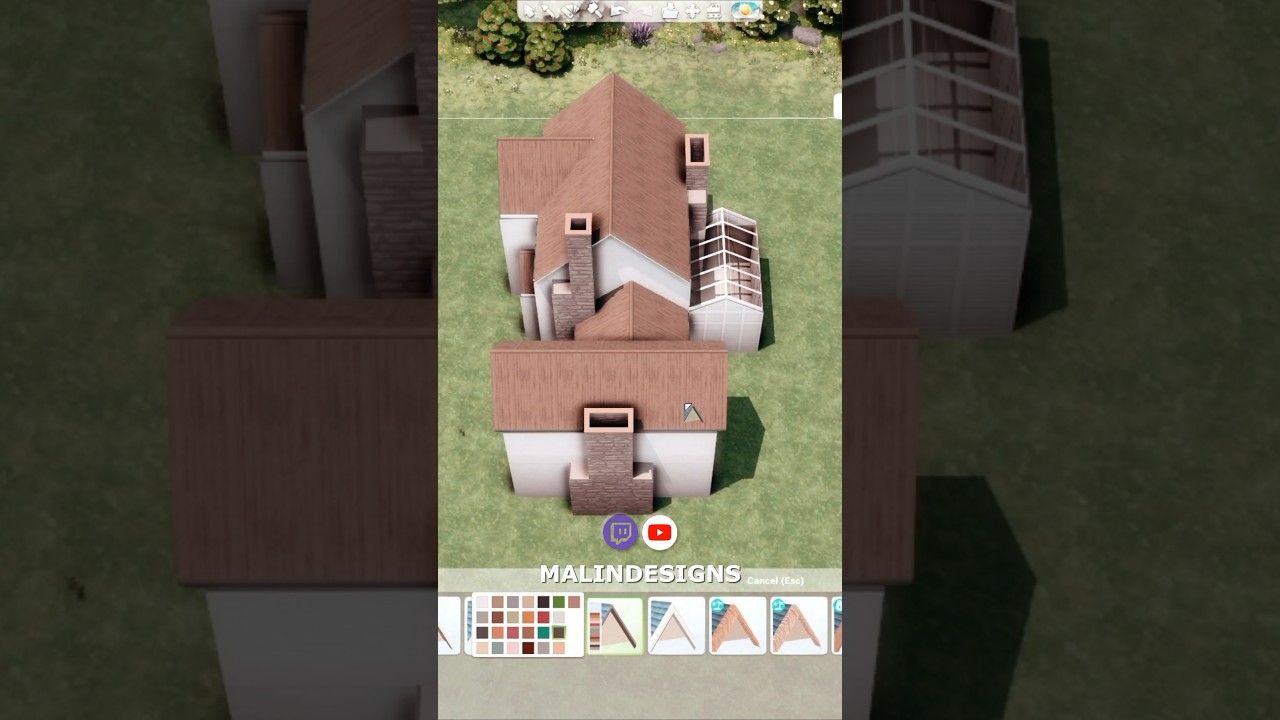 Building an Autumn Cottage | exterior | The Sims 4 speed build no cc #thesims4 #sims4 #sims4build