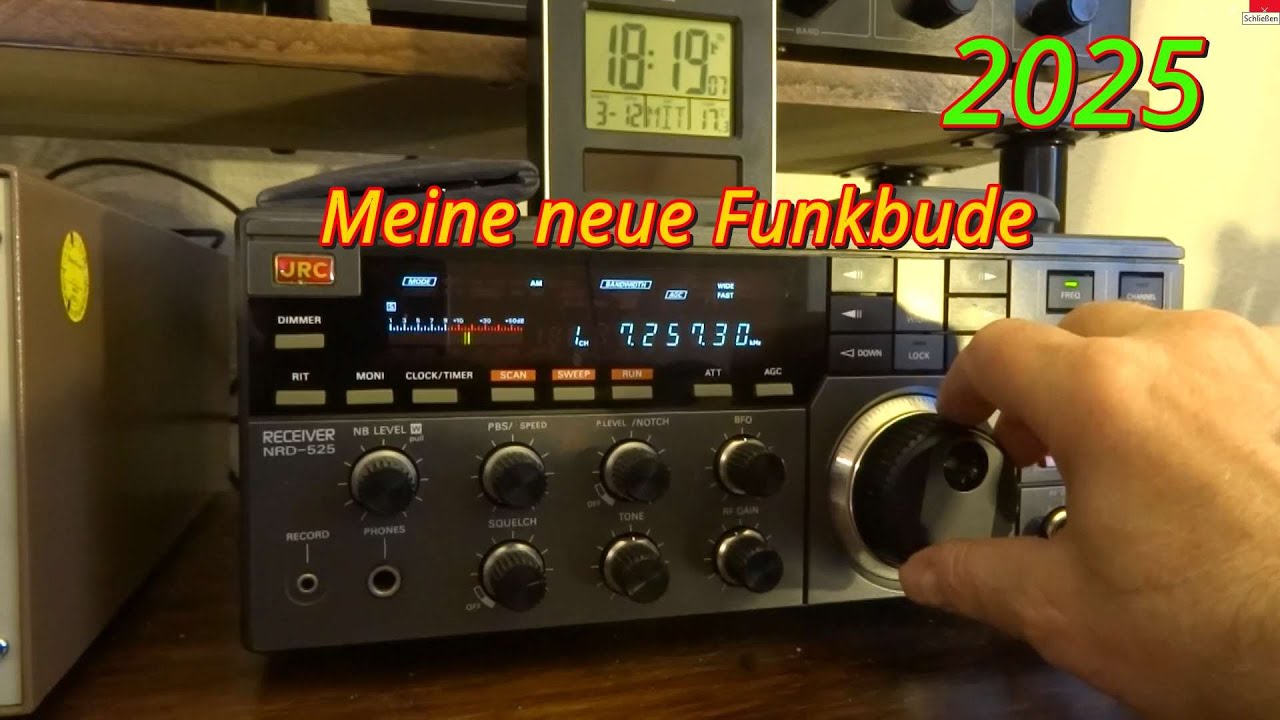 Meine neue Funkbude 2025 &diams; Kurzwelle Empf&auml;nger und Antennen im Eigenbau im Shack
