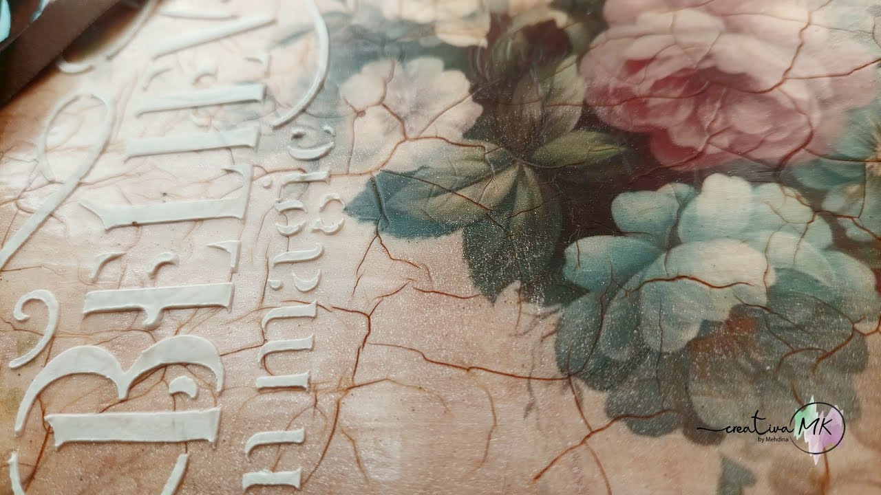How to do a perfect crackle effect? #decoupage #decoupageforbeginners #crackle