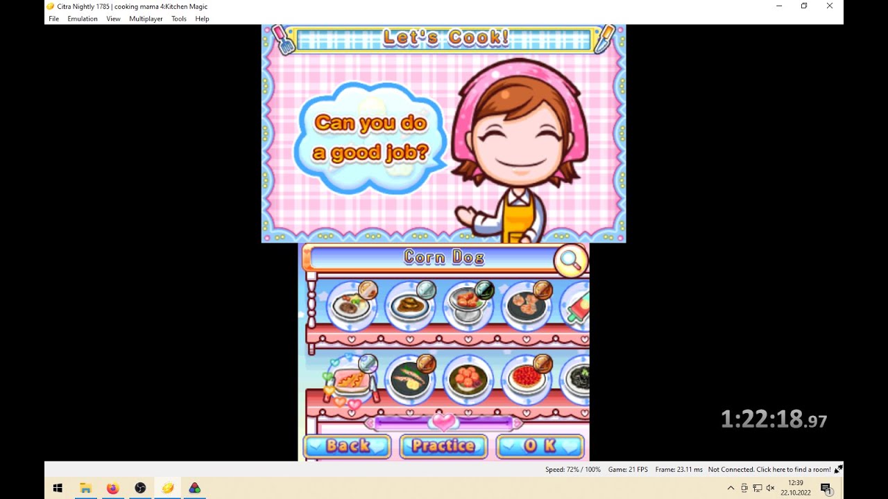 My Cooking Mama 4 Kitchen Magic Speedrun (read desc for details)