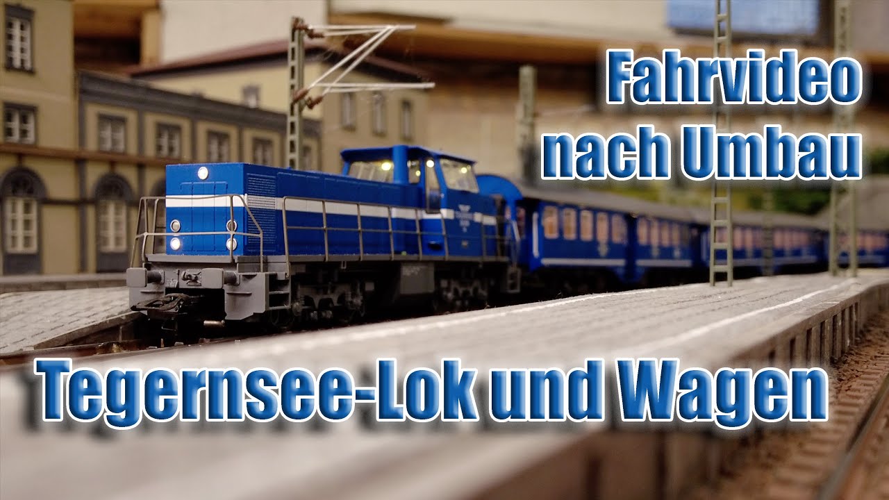 Tegernsee Lok (Märklin) Fahrvideo nach Umbau