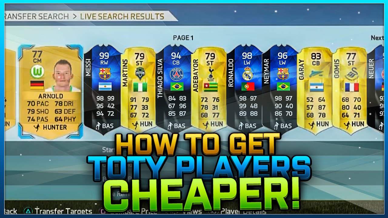 FIFA 16: HOW TO GET TOTY PLAYERS CHEAPER!!