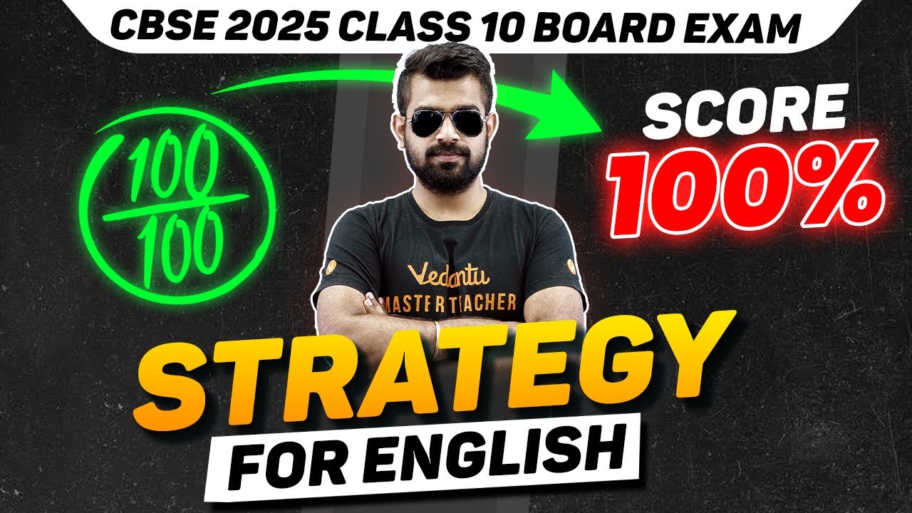 Strategy to score 100% in English CBSE 2025 Class 10 Board Exam🔥 Shimon Sir