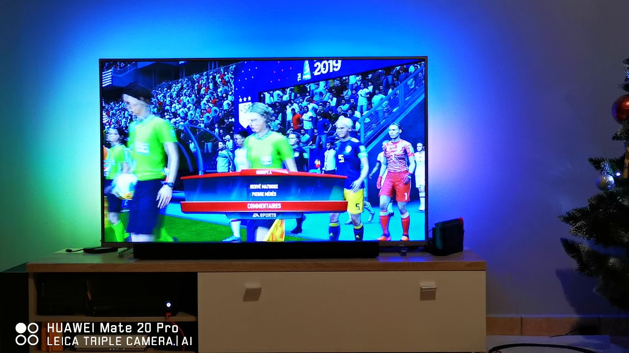 Fifa 19 Xbox one x Test Ambilight TV Philips 55pus6754