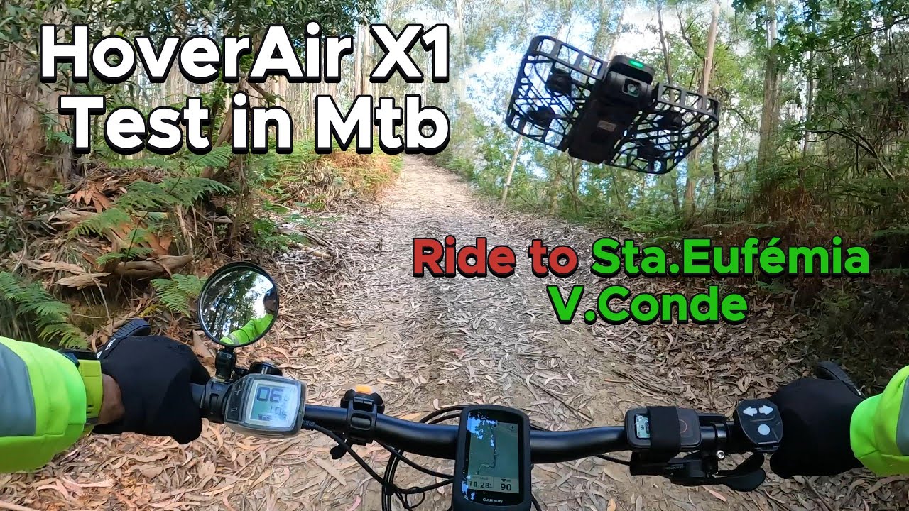 Test HOVERAIR X1 in Mountain biking | Ride to Sta.Eufémia, Vila do Conde | Gopro Hero 10