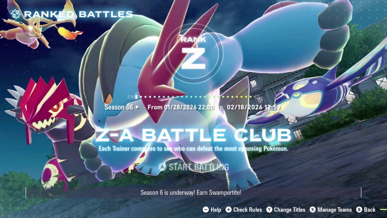 Pokémon Legends: Z-A - The Road to Swampertite