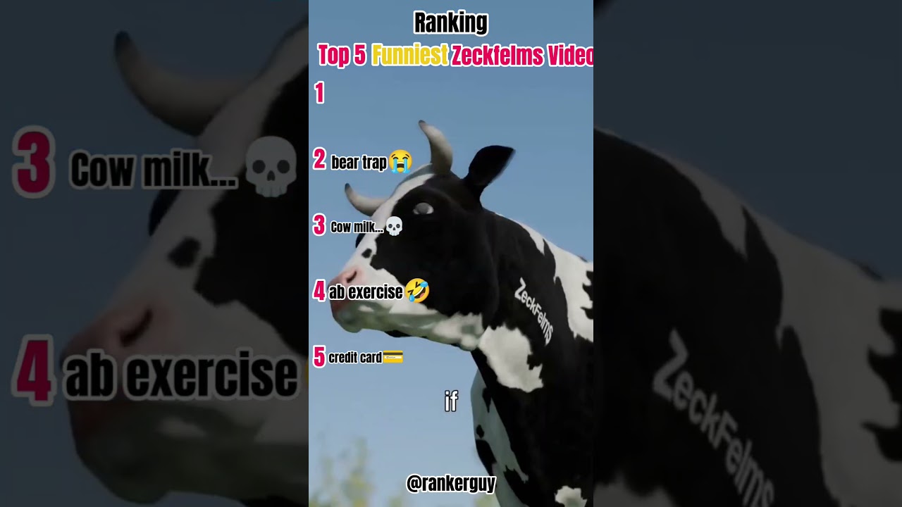 Ranking the best Zeckfelms funny videos🤣 #ZeckfilmsRanked #VideoRanking #USYoutube #MustWatch