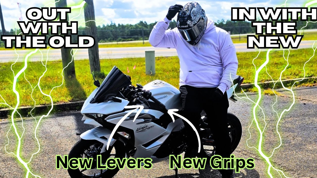 [How to] 2024 Kawasaki Ninja 500 | New Grips/New Levers