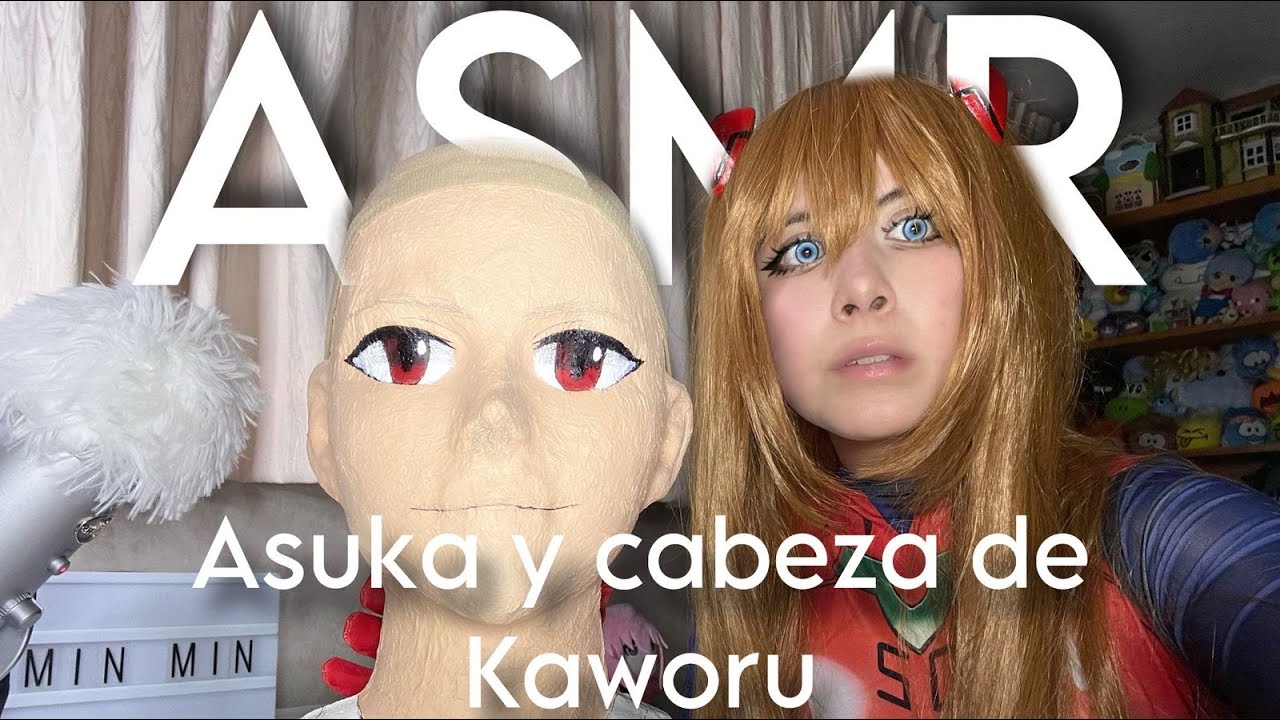 ASMR - Asuka se encuentra la cabeza de Kaworu luego del tercer impacto y le da sapes