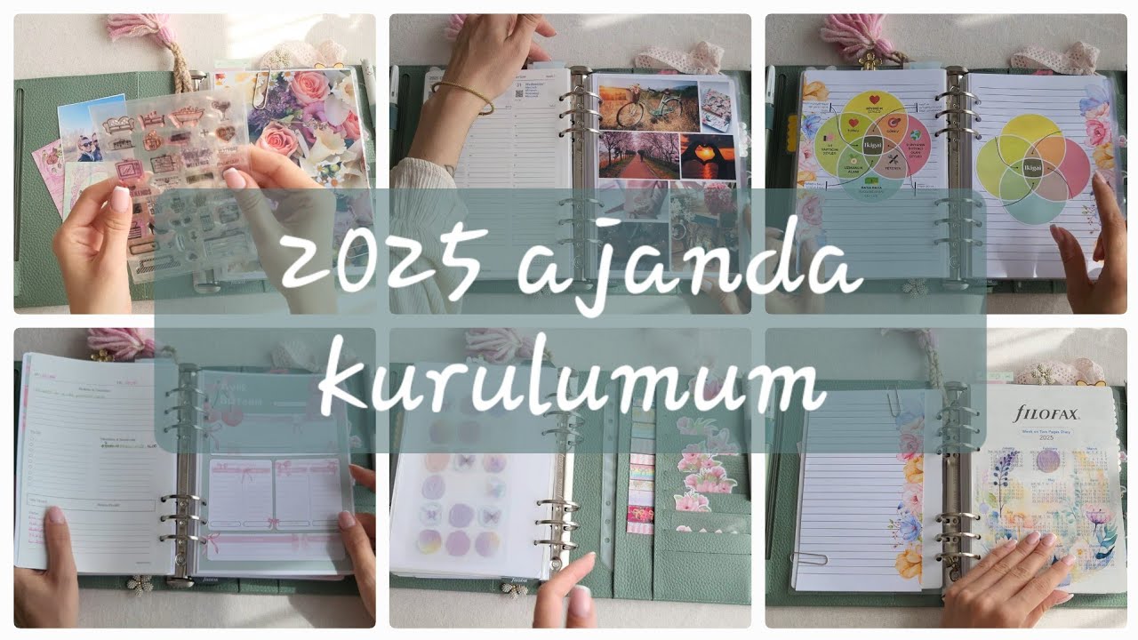 Ajandamda ne var ? 2025 Ajanda kurulumum Filofax Norfolk Sage a5
