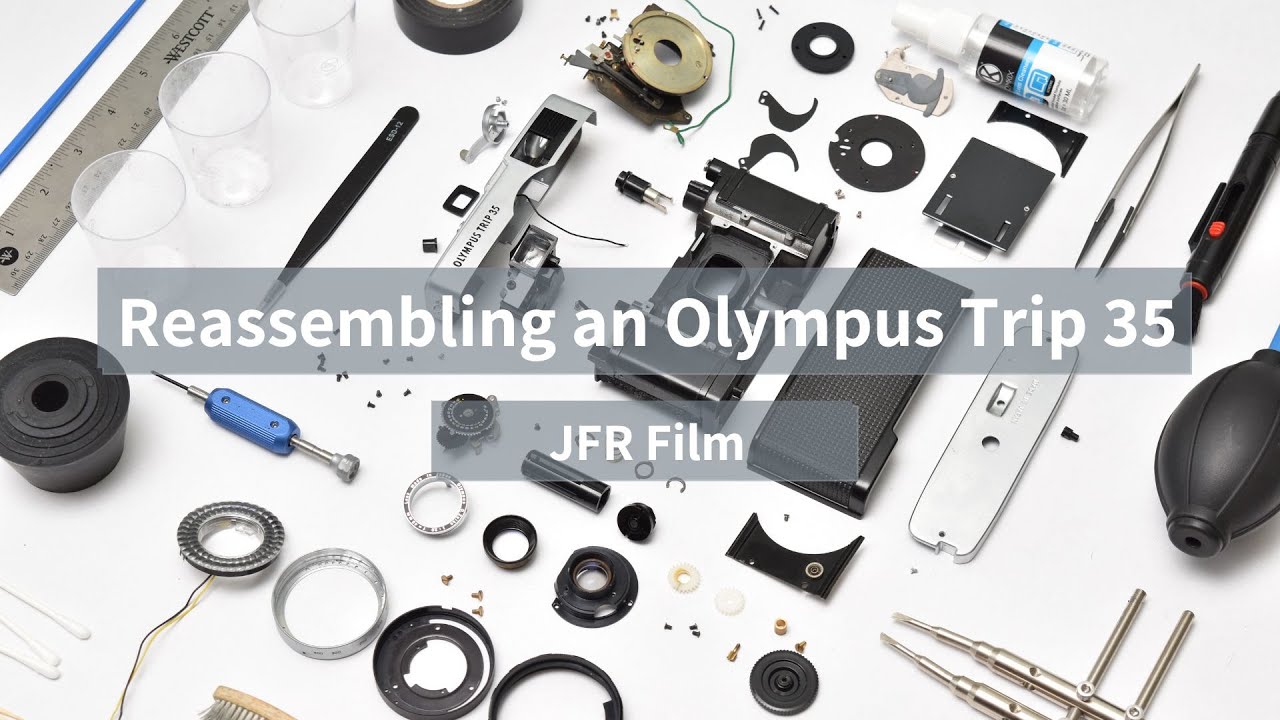 Reassembling an Olympus Trip 35