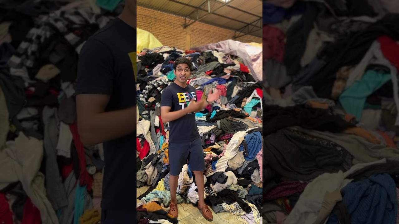 Mountain of Clothes. Why does India Import 5000Cr worth of this?