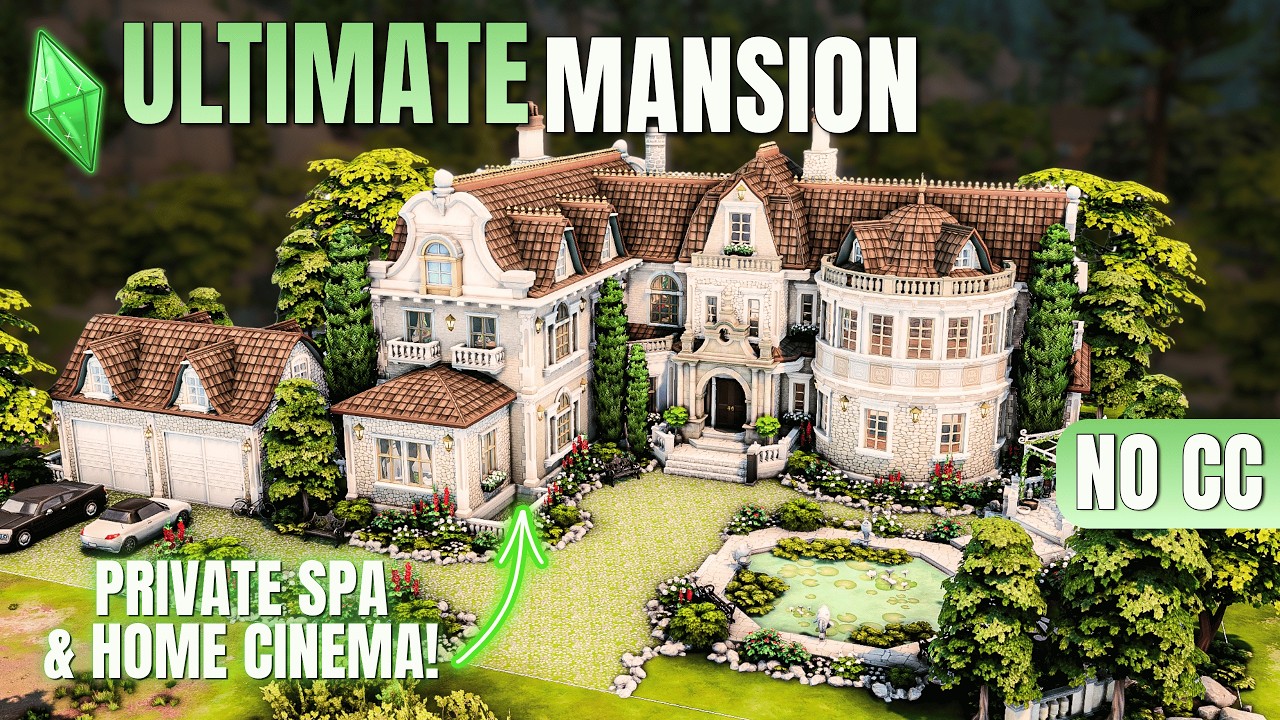 The Sims 4 | Classic Forest Manor 🏰 Elegant Traditional Estate (Speed Build)