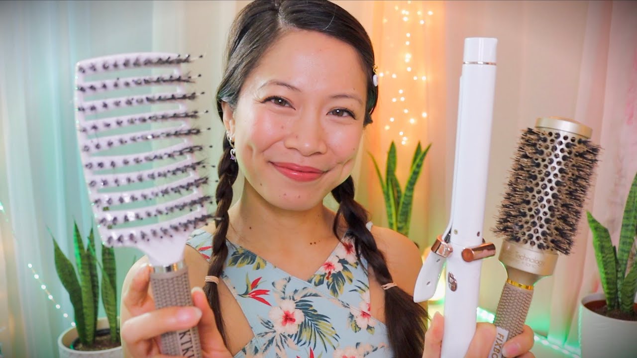 ASMR Friend Plays With Your Hair ~ Curling ~ Brushing ~ Massaging