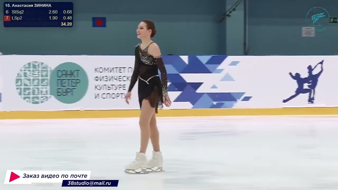 【Анастасия ЗИНИНА】КП «НА ПРИЗЫ ФЕДЕРАЦИИ ФИГУРНОГО КАТАНИЯ НА КОНЬКАХ САНКТ ПЕТЕРБУРГА»