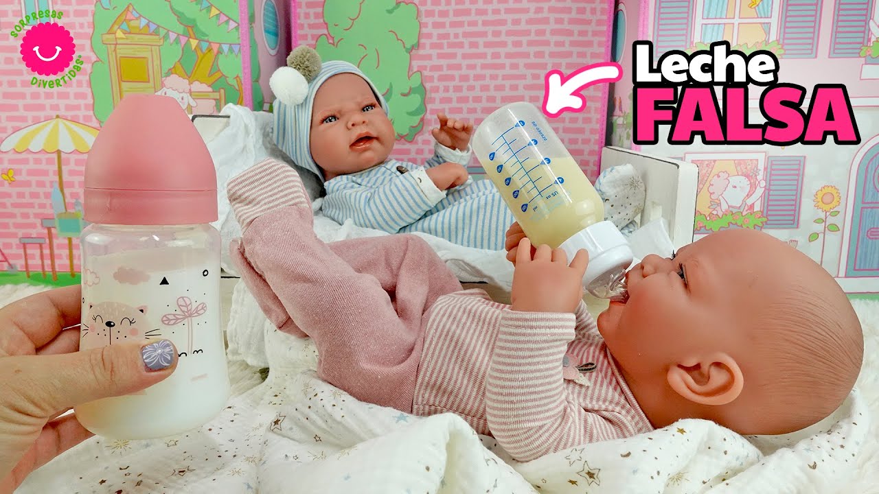 Preparar BIBERONES para mu&ntilde;ecas y LECHE FALSA para BEB&Eacute;S REBORN as&iacute; de f&aacute;cil