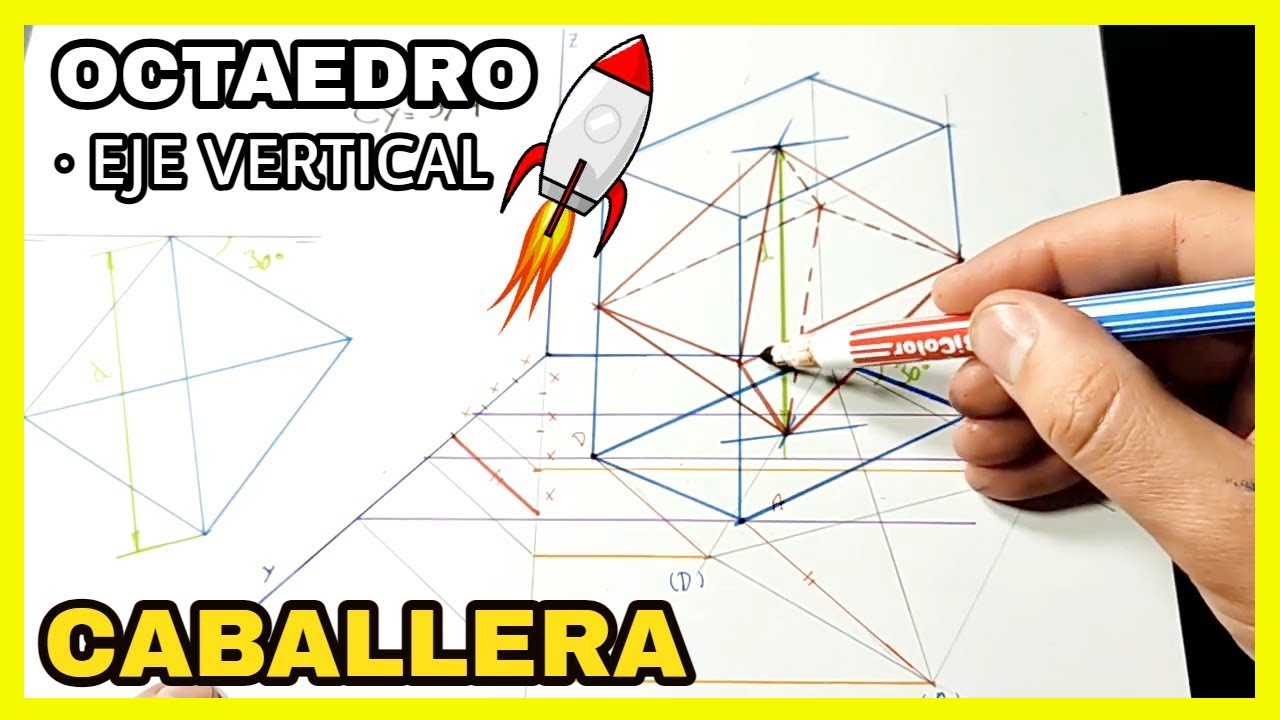 CABALLERA - octaedro con EJE VERTICAL⬇️ [de punta]