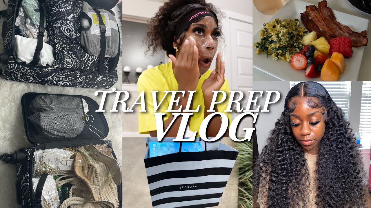 TRAVEL PREP VLOG| NEW SKINCARE ROUTINE, LOTS OF NEW BUYS, PACKING & TRIP REVEAL...