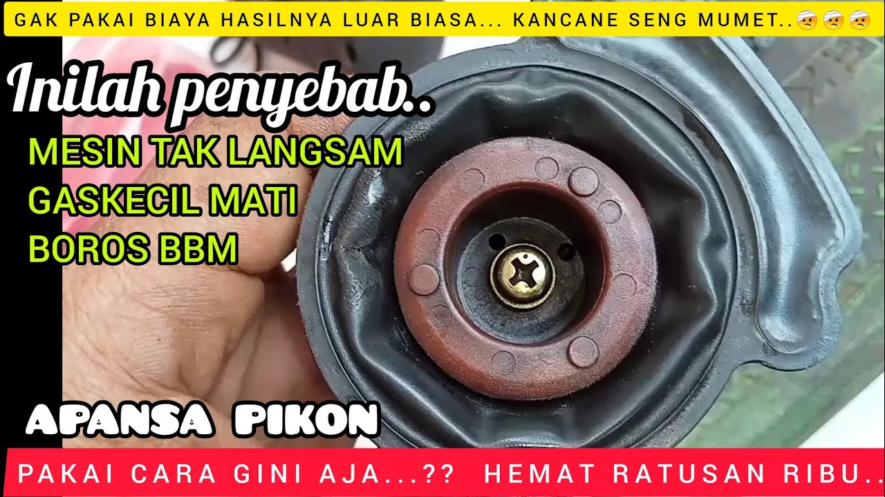 BERAT Lebih PARAH lagi.... MAUNYA MESIN ENAK IRIT BBM TAPI TAK MAU BIAYA...