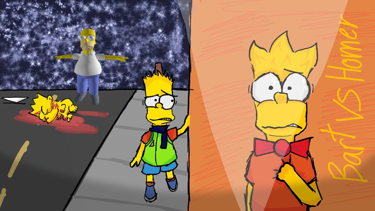Three weirdly bystanders play You vs Homer