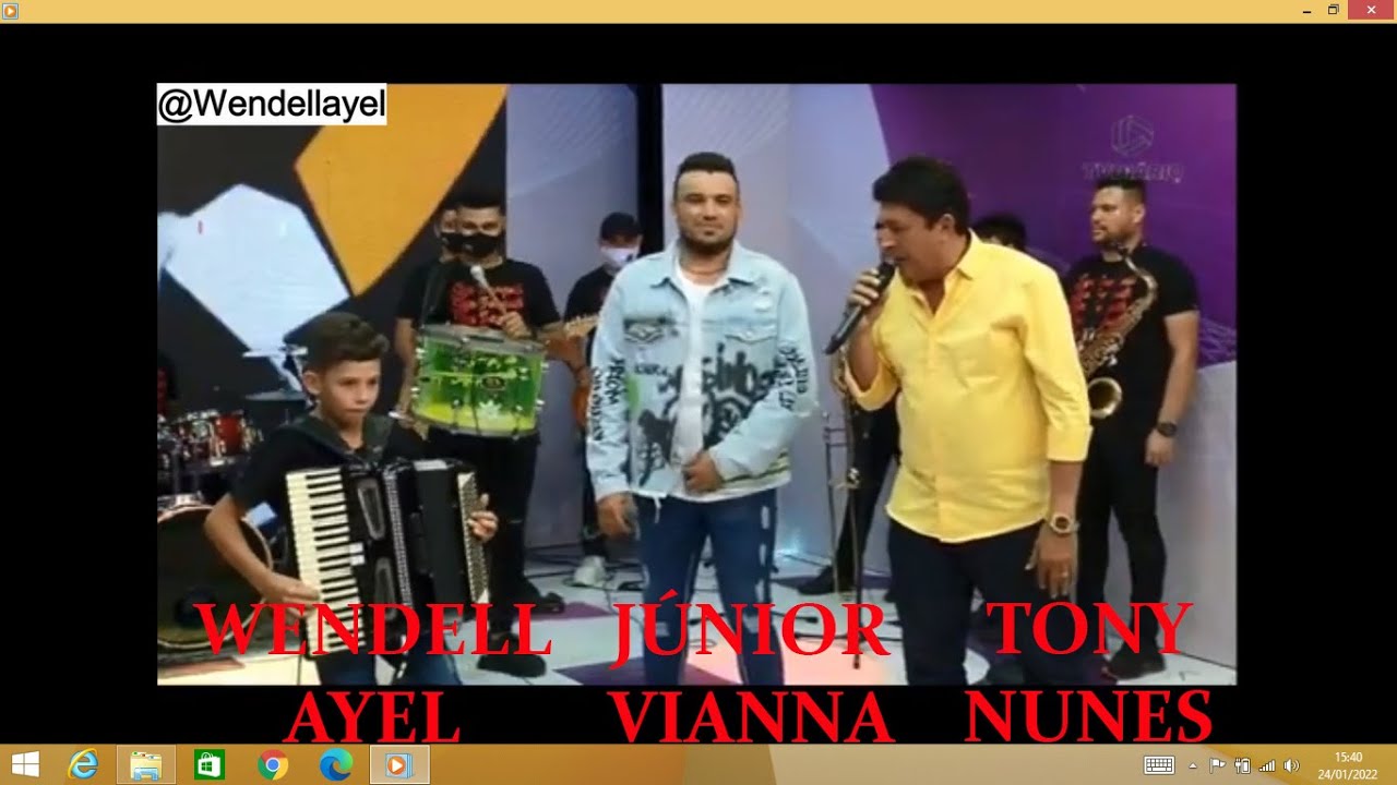 O SANFONEIRINHO WENDELL AYEL DE APENAS 10 ANOS PARTICIPA DO FORROBODÓ NA TV DIÁRIO COM JÚNIOR VIANA