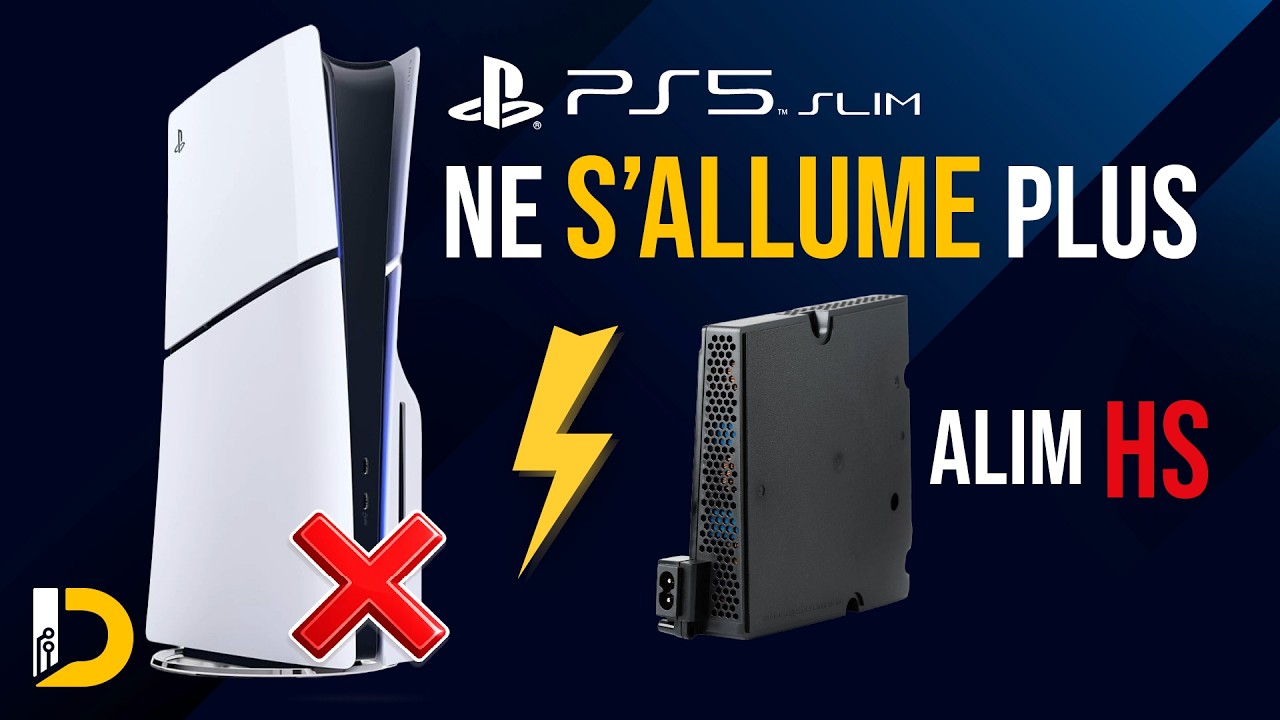 PS5 SLIM NE S’ALLUME PLUS ? REMPLACEMENT COMPLET DE L’ALIMENTATION ⚡ RÉPARATION PAS À PAS