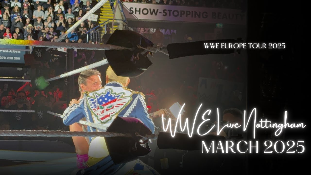 WWE LIVE NOTTINGHAM WRESTLEMANIA TOUR  VLOG MARCH 2025 feat Cody Rhodes & CM Punk #wwe #wrestling
