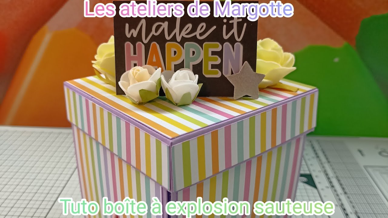 Tuto boîte à explosion sauteuse avec pochettes cadeaux
