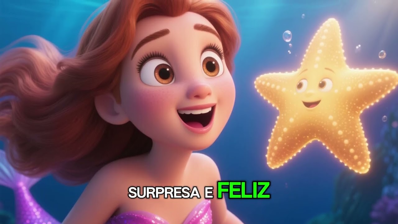 A Pequena Sereia que Sonhava em Ser Humana 🧜‍♀️✨#HistóriaInfantilEncantada