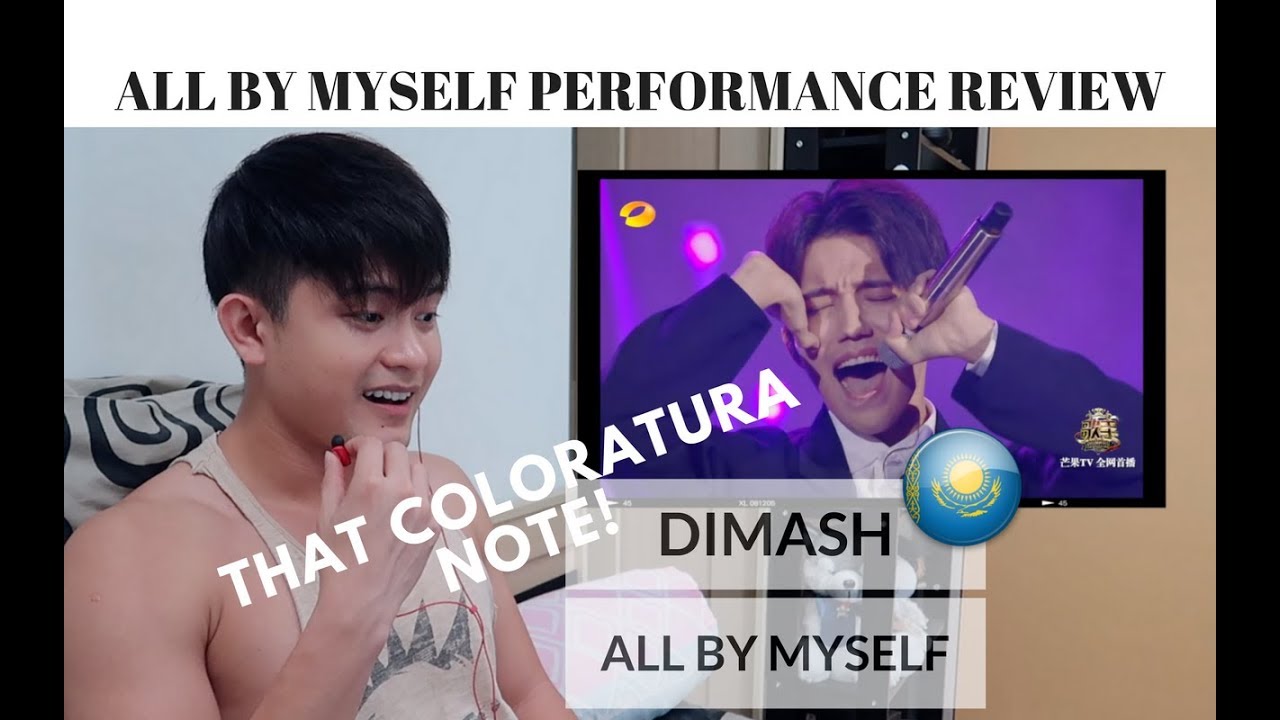 [REACTION] DIMASH with his COLORATURA NOTE while singing ALL BY MYSELF | #JANGReacts