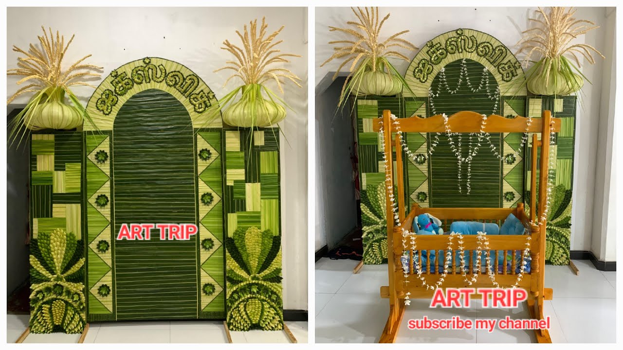 how to make coconut leaves decorations