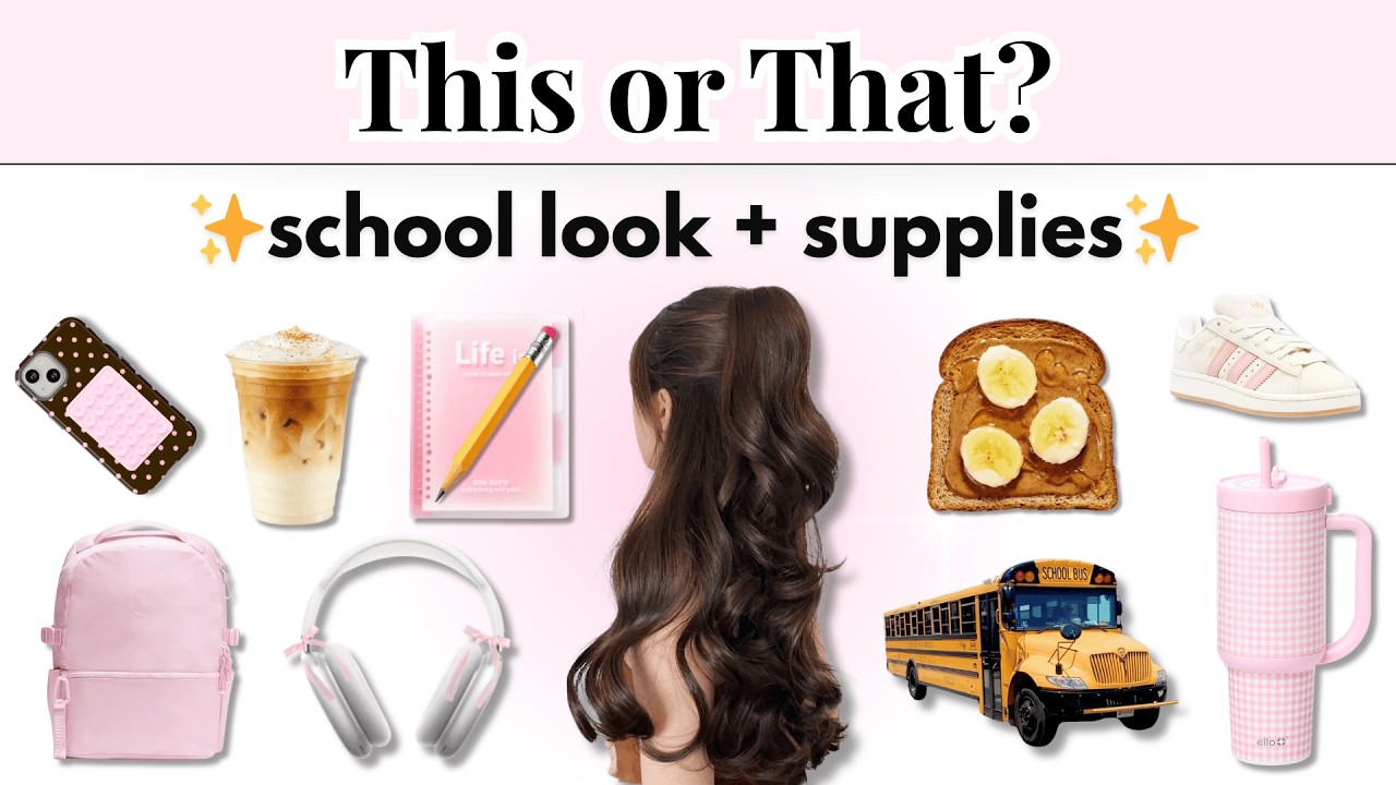 This or That?✨ School Aesthetic —🌸Soft Girl vs 💗Preppy vs ⭐Trendy