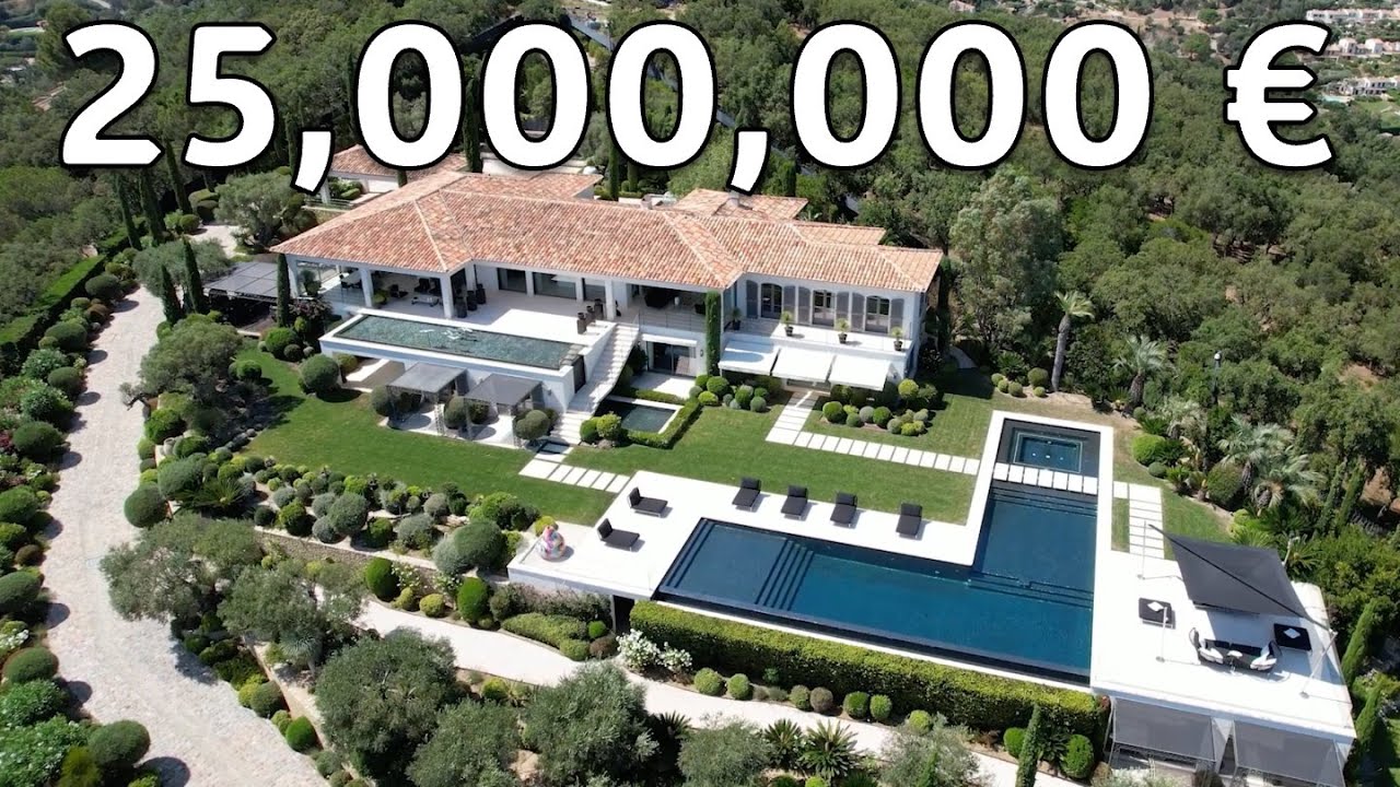Visite d'une maison de 25 MILLIONS € avec vue sur le golf de Saint Tropez !
