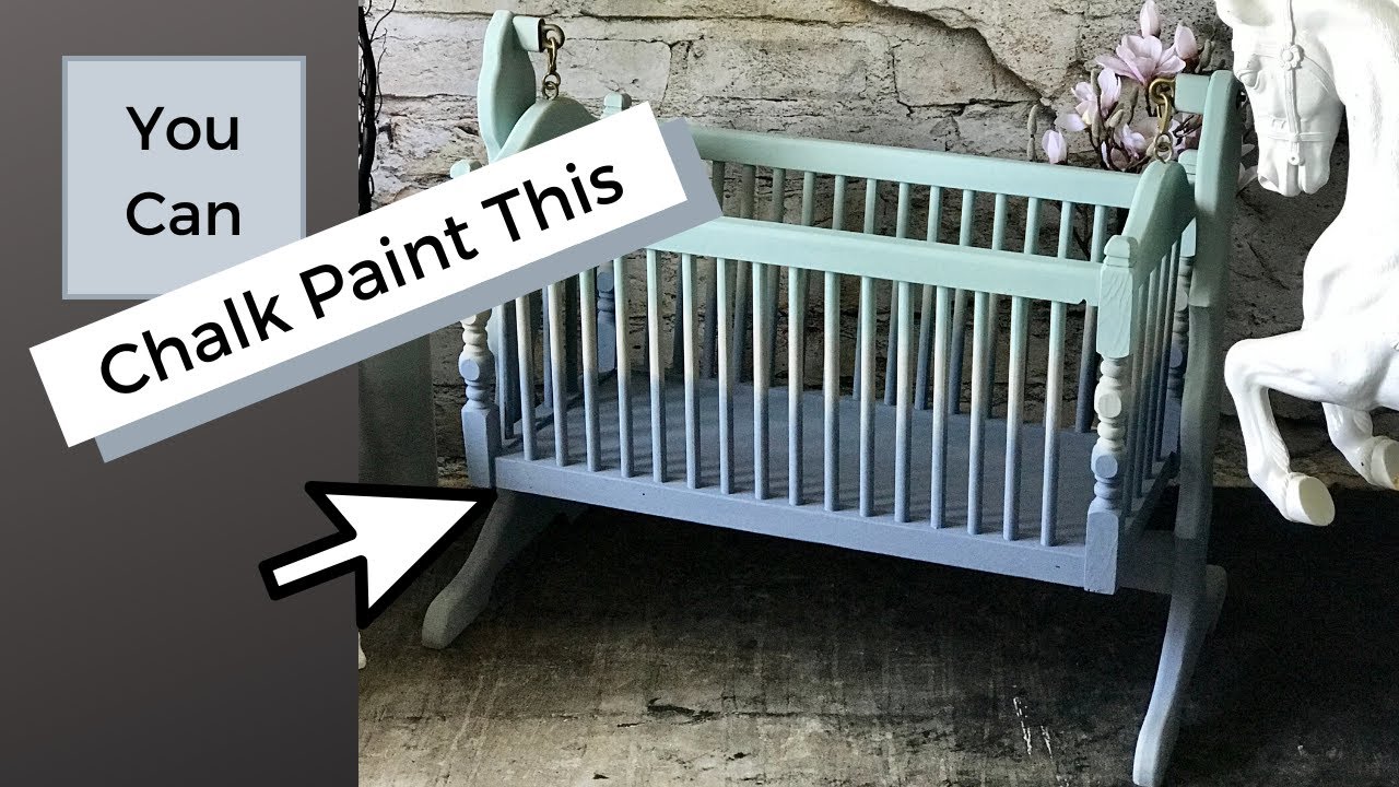 Beginners how to Chalk Paint Ombre|Baby Bassinet Tutorial
