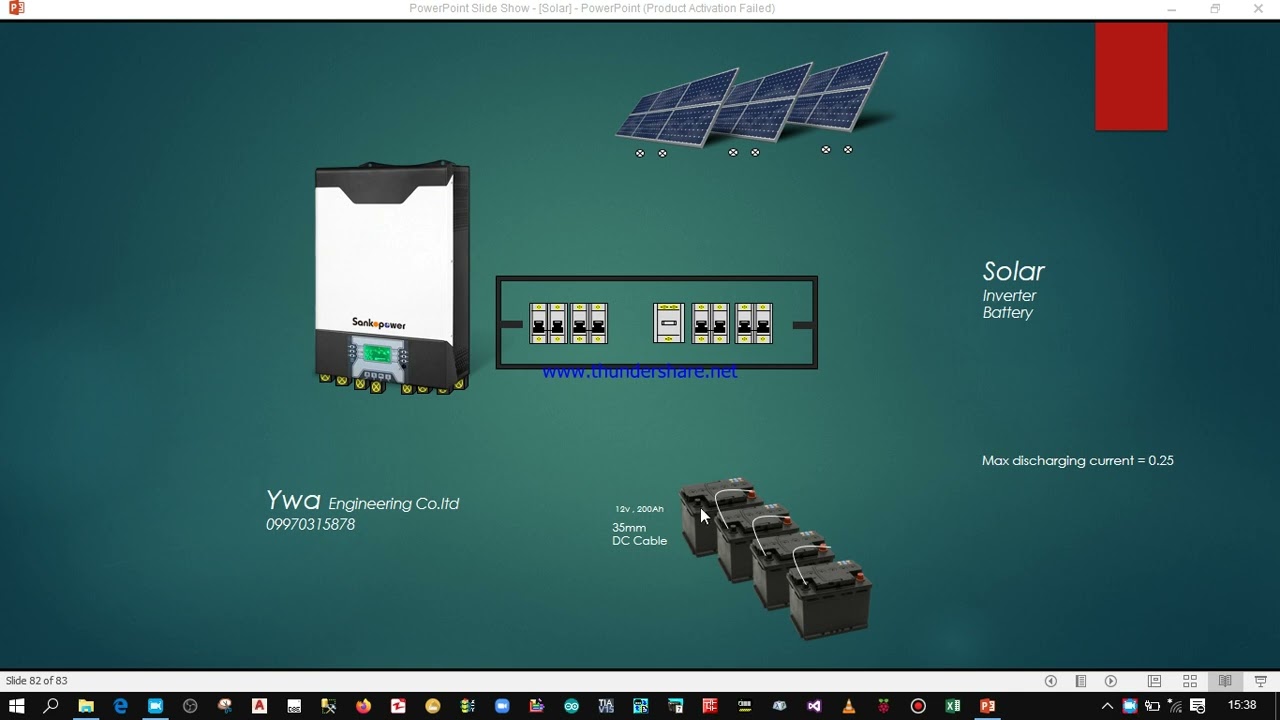 Hybrid solar Battery Installation /09970315878