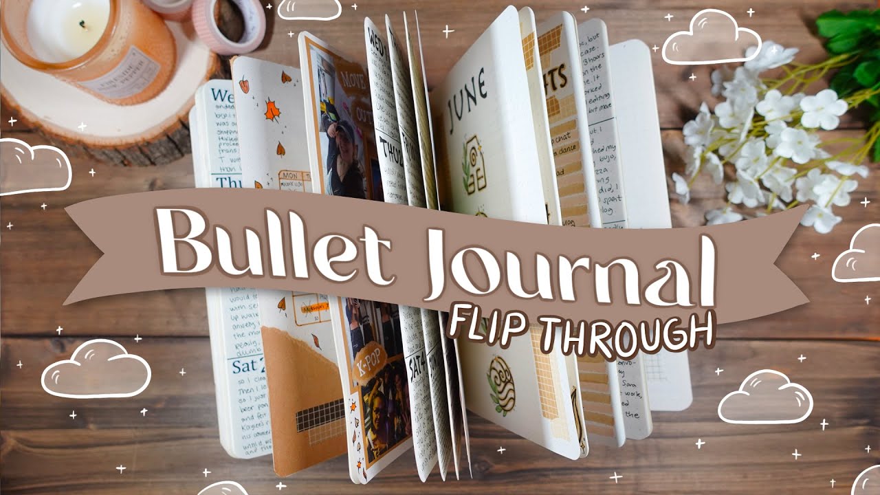 2022 bullet journal flip through ☁️|| a year in my journal