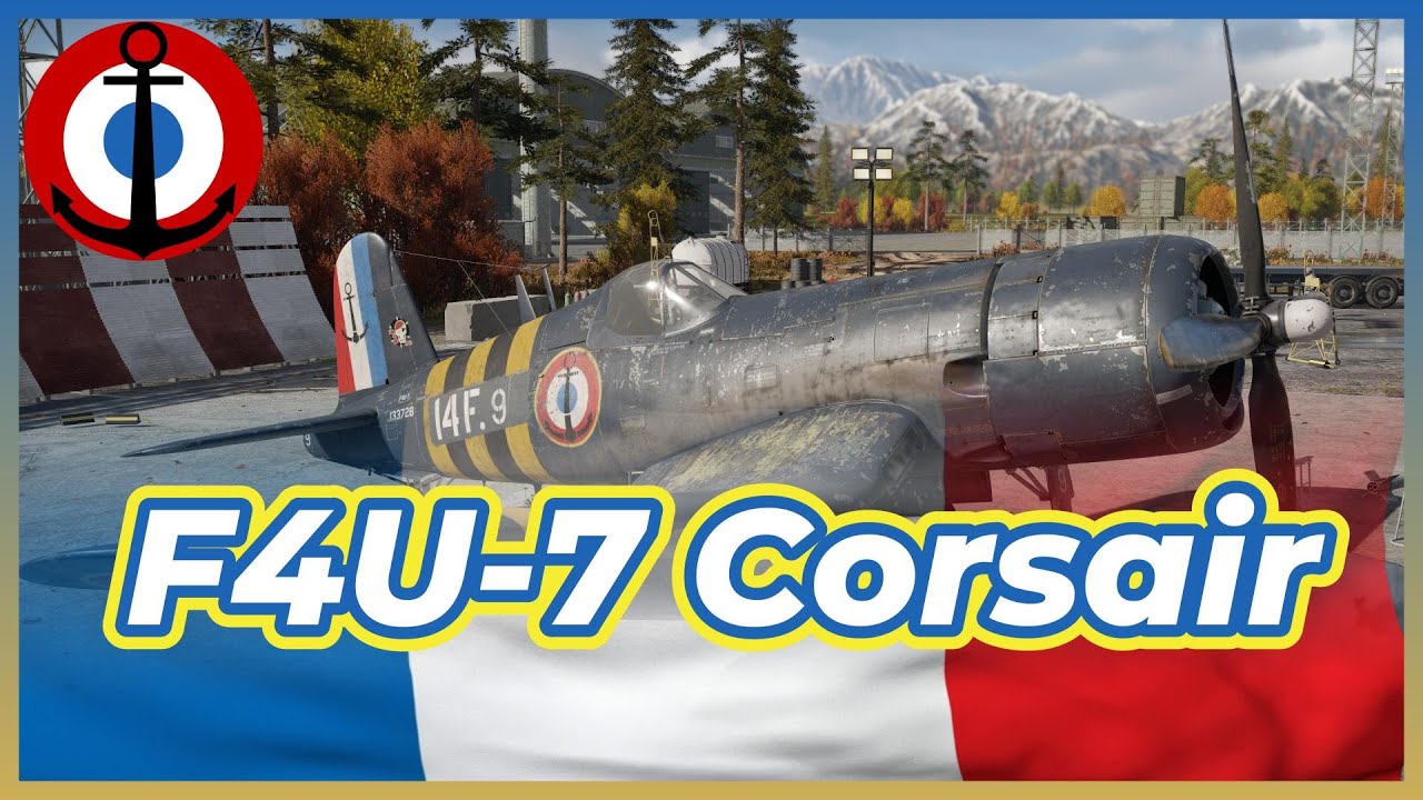 Aéronavale FR – F4U-7 Corsair de la Flottille 14 – Arromanches 1956