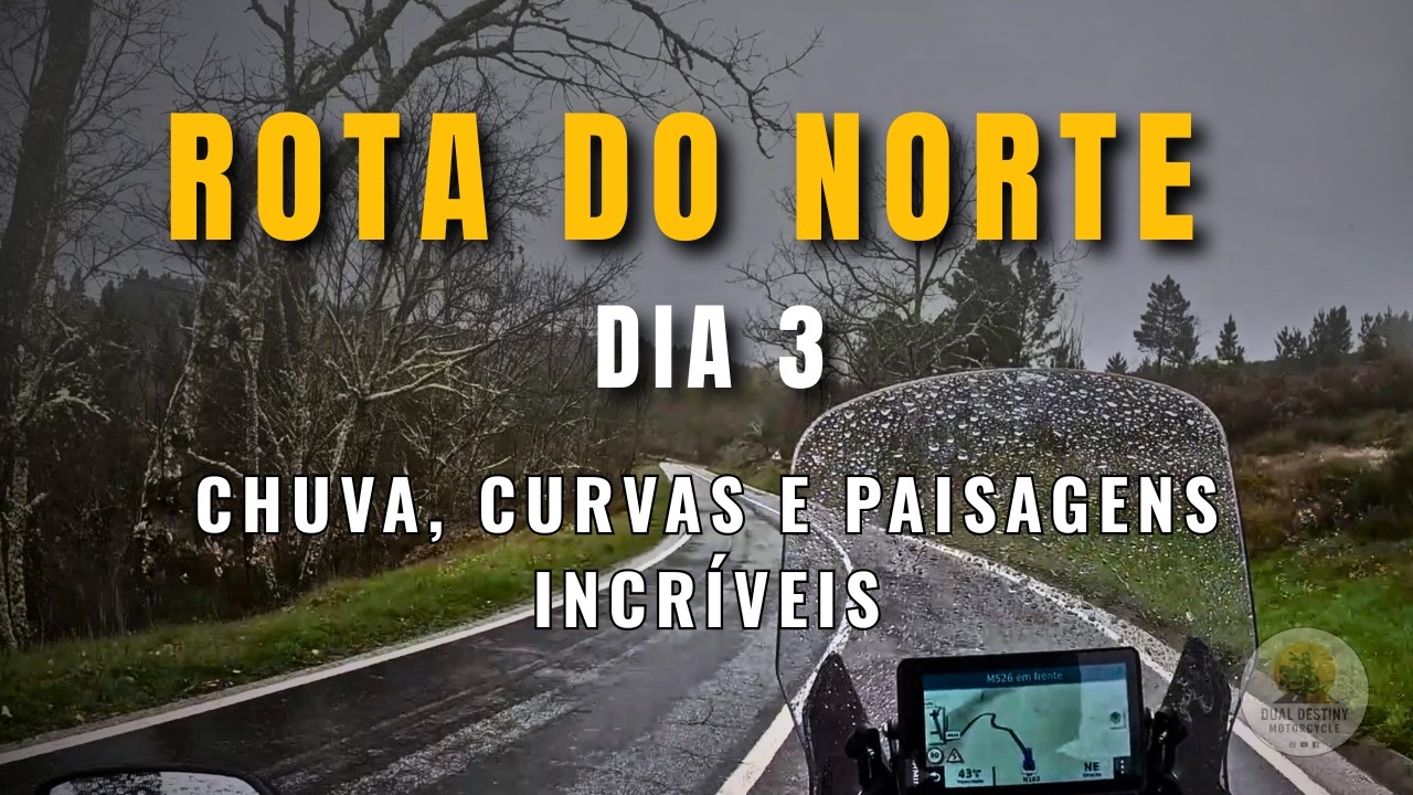 Rota do Norte – Dia 3 🏍️ De Bragança a Braga sob chuva | MotoVlog Portugal