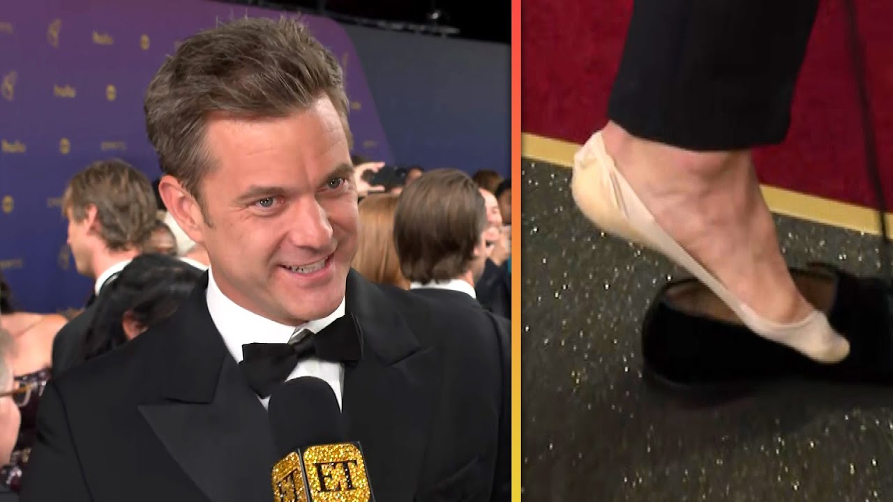 Joshua Jackson Wearing ‘TOE CONDOMS’ at the Emmys (Exclusive)